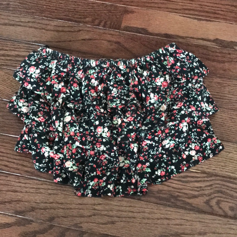 Flowy floral tube top